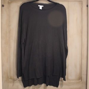 H+M Black Sheer Sweater - XL